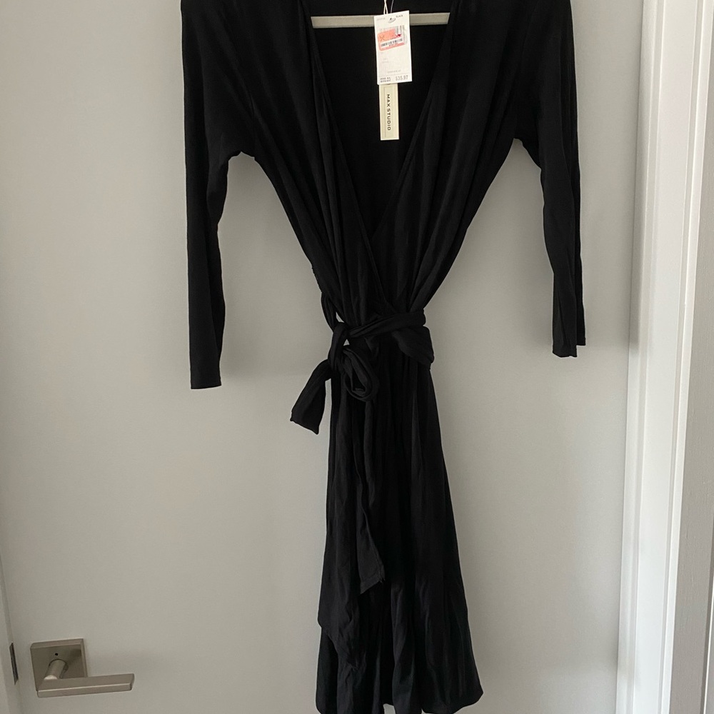 NWT Max Studio XS Cotton Wrap Dress